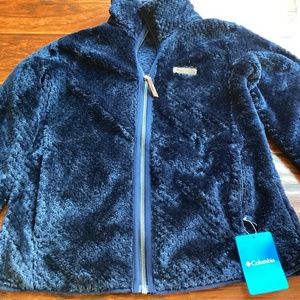 Columbia woman's fleece Sherpa navy